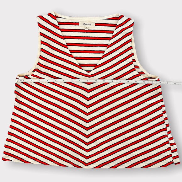 Madewell Chevron Stripe Swingy Tank Top - Picture 4 of 6